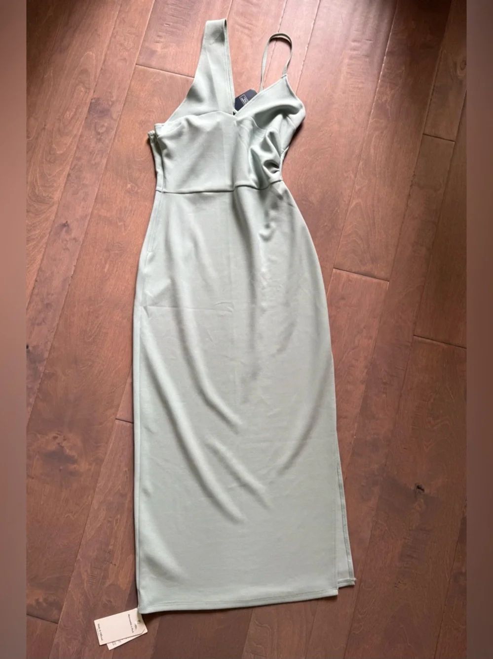 NWT Abercrombie and Fitch Asymmetrical Ruched Maxi Dress